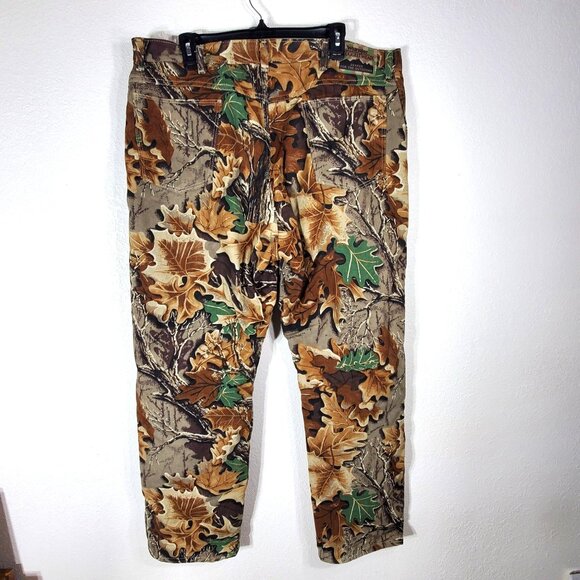 Wrangler Rugged Wear Mens Size 40x32 Camo Real Tree Hunting Pants Fleece Lined - Picture 10 of 10